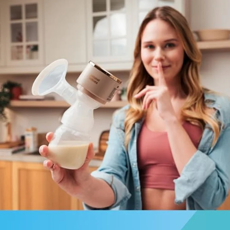 Canpol Babies PowerPump Milchpumpe, elektrische Muttermilchpumpe für effektives Abpumpen, einfach zusammenzubauen, für unterwegs geeignet – Bild 6