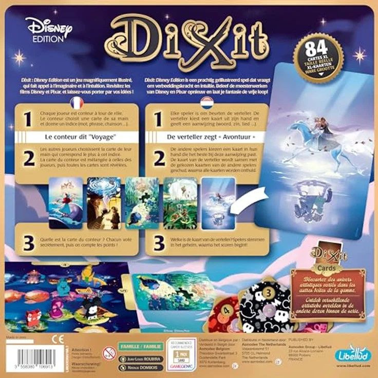 Libellud Dixit Disney FR/NL - Boardgame, 5 Szenarien, Zuverlässig, Hochwertige Qualität – Bild 3
