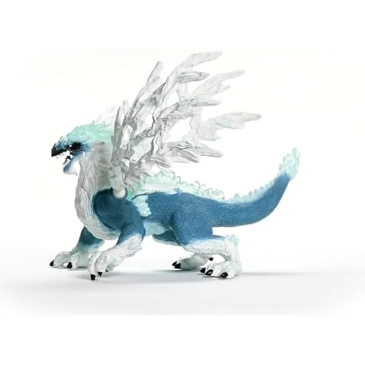 Schleich Eisdrache - Eldrador Creatures 70790, mit beweglichen silbernen Flügeln, blau – Bild 6