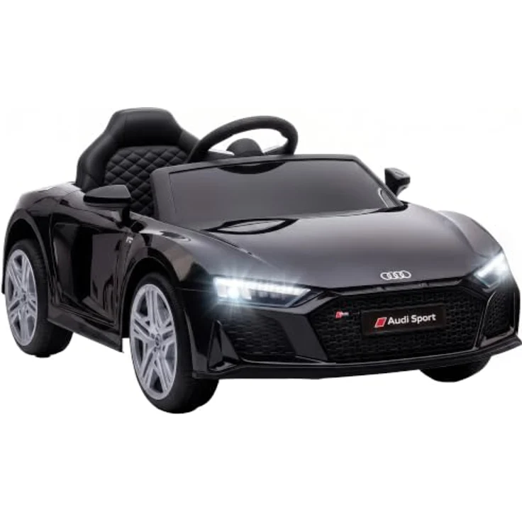 AIYAPLAY Audi R8 Spyder Elektro Kinderauto 12V mit Fernbedienung, Lithium-Akku, sanftem Anfahren und Hinterradfederung – Bild 1