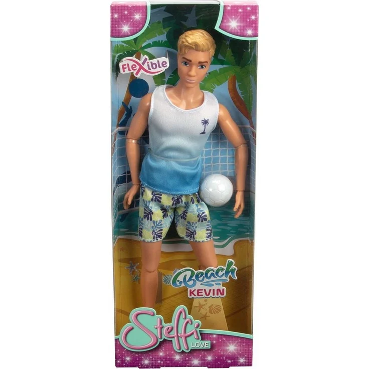 SIMBA Anziehpuppe Steffi Love Beach Kevin Strandoutfit, vollbeweglich, 30cm groß, 3-12 Jahre, blau – Bild 1