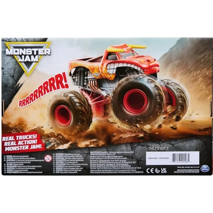 Nobrand Monster Jam 1:18 Rev 'N Roar El Toro Loco, ferngesteuertes Spielzeugauto mit Allradantrieb und ikonischem Sound – Bild 7