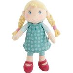 Haba Stoffpuppe / Kuschelpuppe 25 cm - Linnéa, weiche Begleiterin für Babys, waschbar bei 30 °C, Baumwolle und Polyester