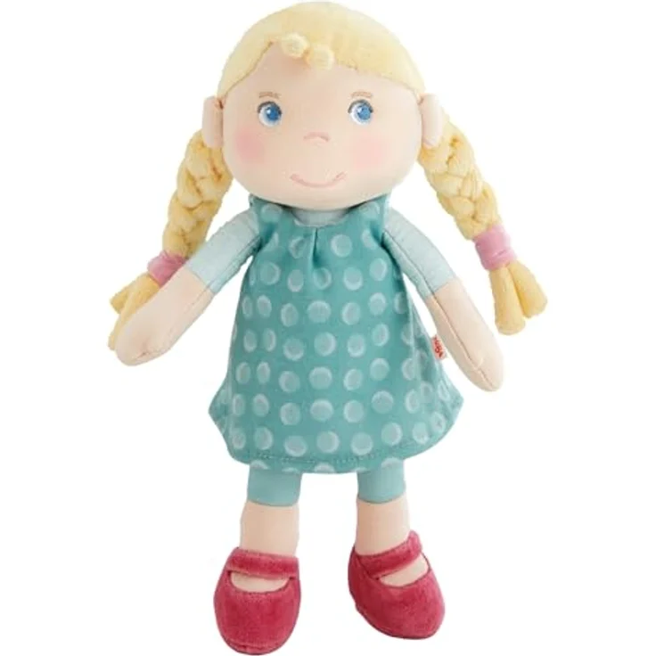 Haba Stoffpuppe / Kuschelpuppe 25 cm - Linnéa, weiche Begleiterin für Babys, waschbar bei 30 °C, Baumwolle und Polyester – Bild 1
