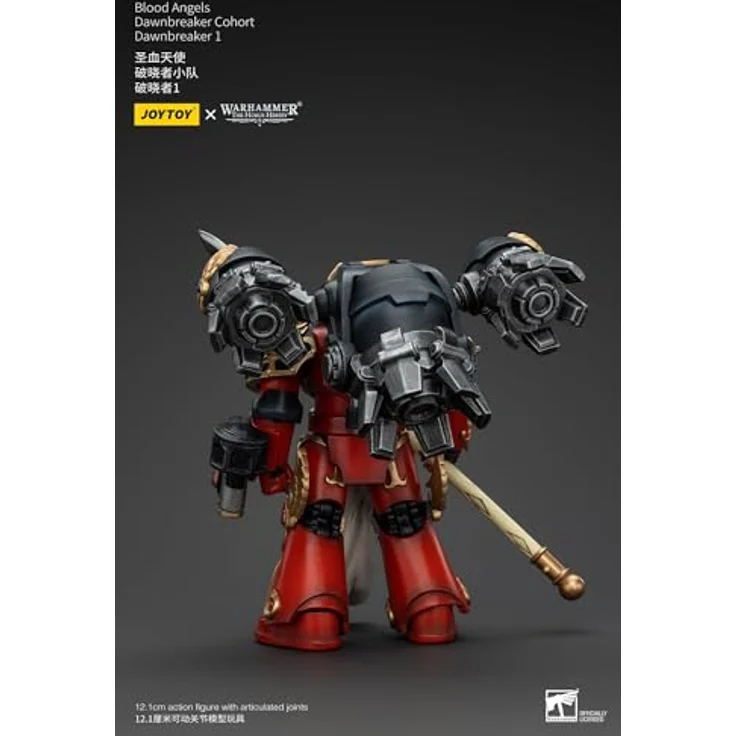 JOYTOY Warhammer The Horus Heresy Action Figure 1/18 Blood Angels Dawnbreaker Cohort, 13 cm, detaillierte bewegliche Figur mit dynamischer Rüstung und präzisionsgefertigten Waffen – Bild 4