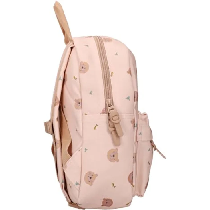 Kidzroom Rucksack Little Story, Kindergartenrucksack mit Bärenmuster, beige – Bild 3