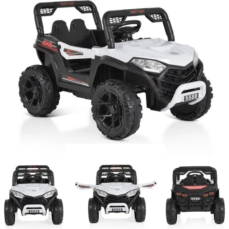 Moni Elektro-Kinderauto Buggy UTV 5588, Belastbarkeit 30 kg, Fernbedienung MP3 Gurt 2 Motoren Lichter