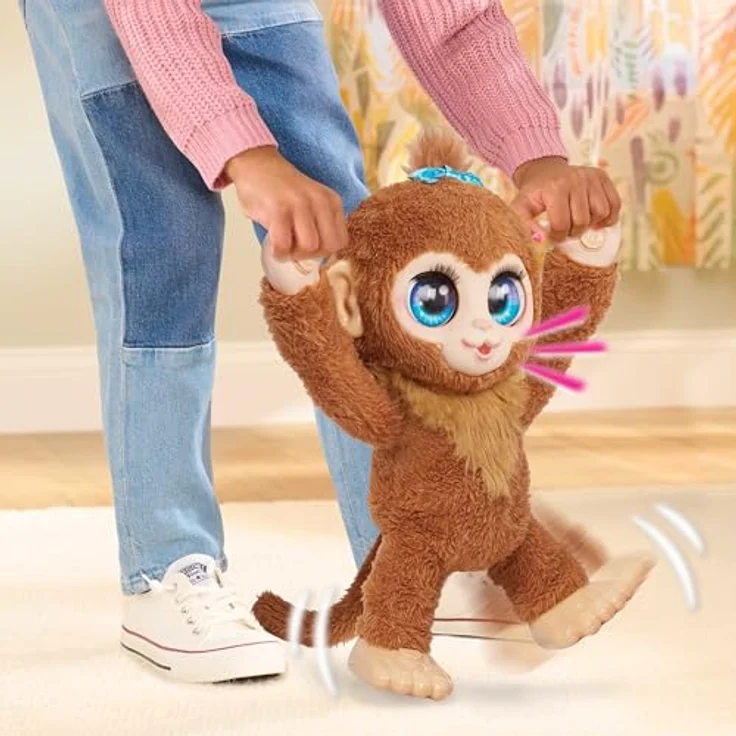 Just Play FurReal Peanut, interaktives Spielzeug, 38 cm groß, Plüschaffe mit Soundeffekten, ab 4 Jahren – Bild 4