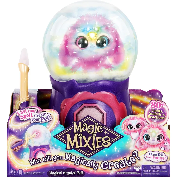Magic Mixies Magic Crystal Ball, Interaktive Zauberkugel für Kinder ab 5 Jahren, fördert Kreativität und Fantasie