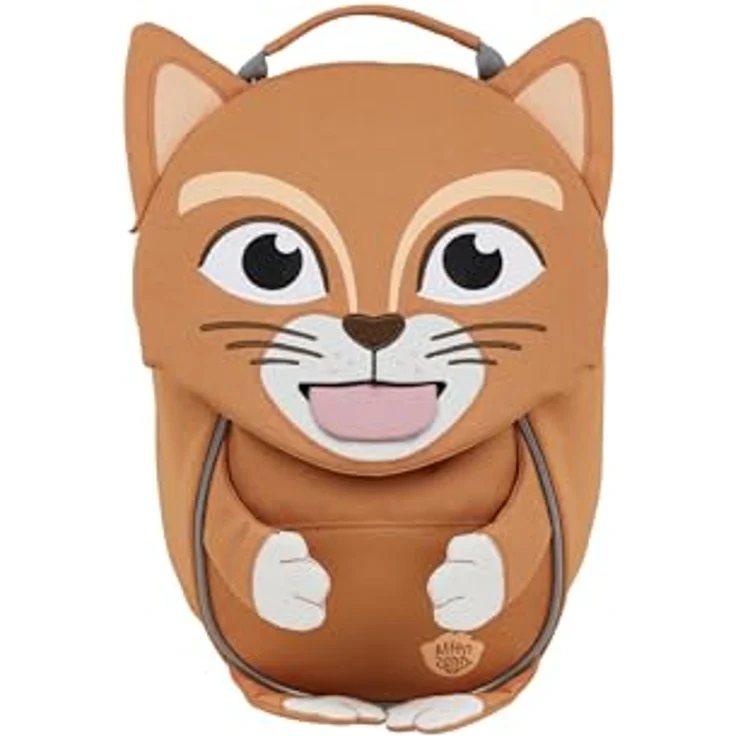 Affenzahn Kleiner Freund Kindergartenrucksack, 26 cm, orange, mit Brustgurt und praktischem Reißverschluss – Bild 1