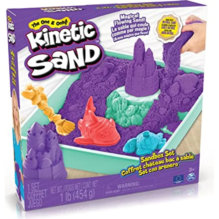 Spin Master Kinetic Sand Box, Bastelsand in verschiedenen Farben erhältlich, 1 Stück – Bild 2