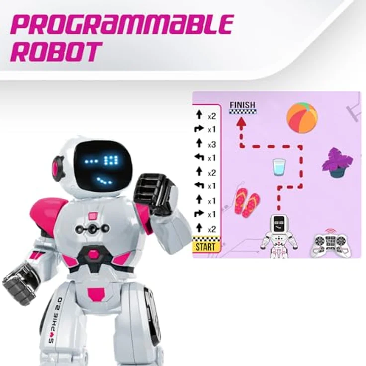 Xtrem Bots - Sophie | Roboter Kinder Ab 4 Jahre | Mädchen Roboter | Ferngesteuerte Roboter | Programmierbarer Roboter | Roboter Ferngesteuert Farbe Rosa – Bild 4
