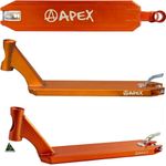 Apex Stuntscooter Apex Pro Stunt-Scooter Deck 580 (49cm) orange, Aluminium T6, CNC-gefräst, mit standsicheren Schienen