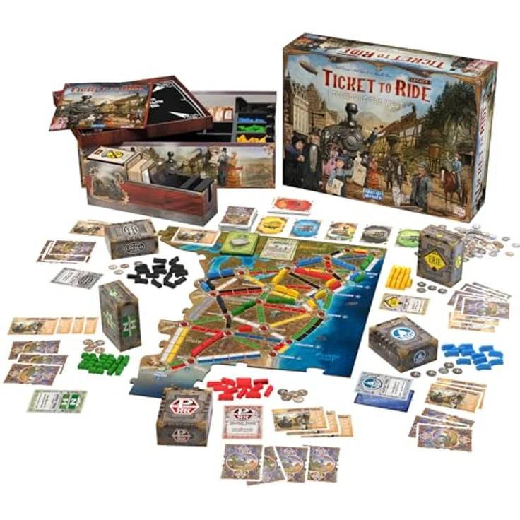 Days of Wonder Ticket to Ride Legacy - Legends of the West (engl.) - Englische Sprache, Dauerhafter Spielspaß und erweitertes Gameplay – Bild 5