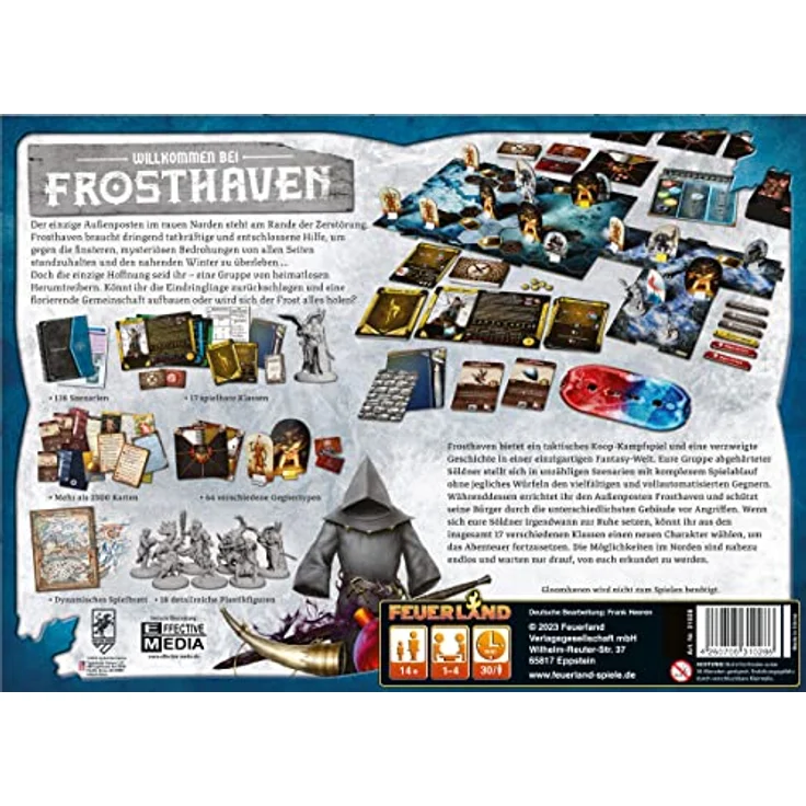Feuerland Spiele Frosthaven, Brettspiel mit langlebigen Materialien und flexiblem Design – Bild 3