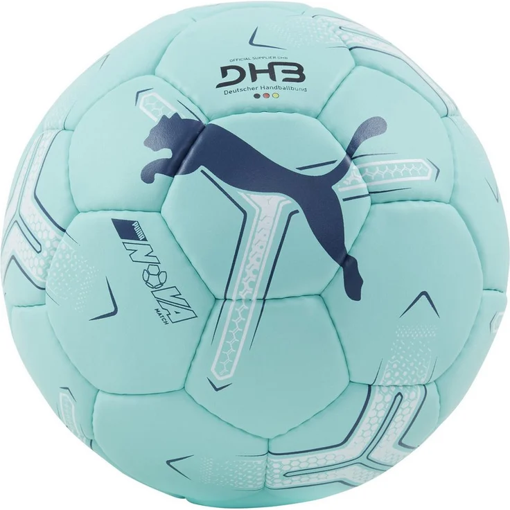 PUMA NOVA Match Ball, Handball für Erwachsene, handgenäht, 32-teilig, 1,4 mm PU-Hülle, perfekte Griffigkeit – Bild 1