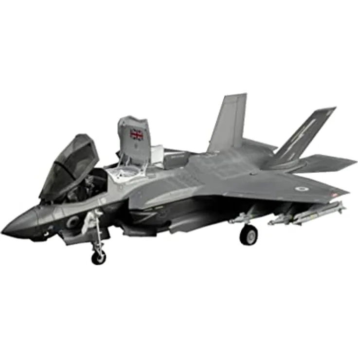Italeri 2810 1:48 F-35B Lightning II - Modellbau, Bausatz, Standmodellbau, Basteln, Hobby, Kleben, Plastikbausatz, detailgetreu, Grau, Mehrfarbig