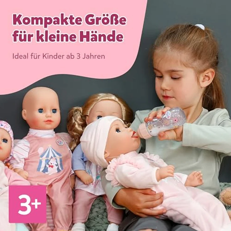 BABY born Magische Flasche, Puppenzubehör mit realistischem Effekt, Rosa – Bild 4