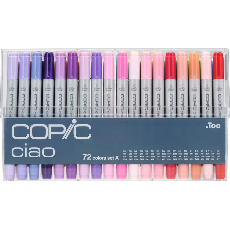 Copic, Marker, Ciao Set A (Mehrfarbig, 72, 0.30 mm) – Bild 1