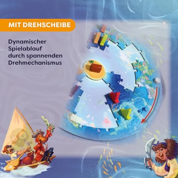 HABA Game Meets Puzzle – Ocean Twist, Brettspiel zum Puzzeln und Schatzsuchen – Bild 4