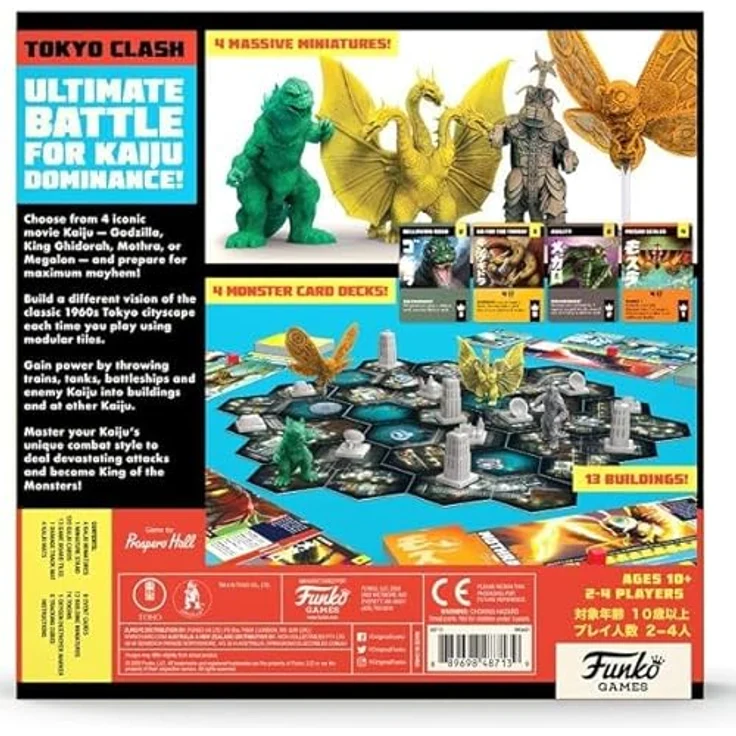Funko 48713 Signature Godzilla Game, Multicolour - Brettspiel mit ikonischem Kaiju und modularen Fliesen – Bild 2