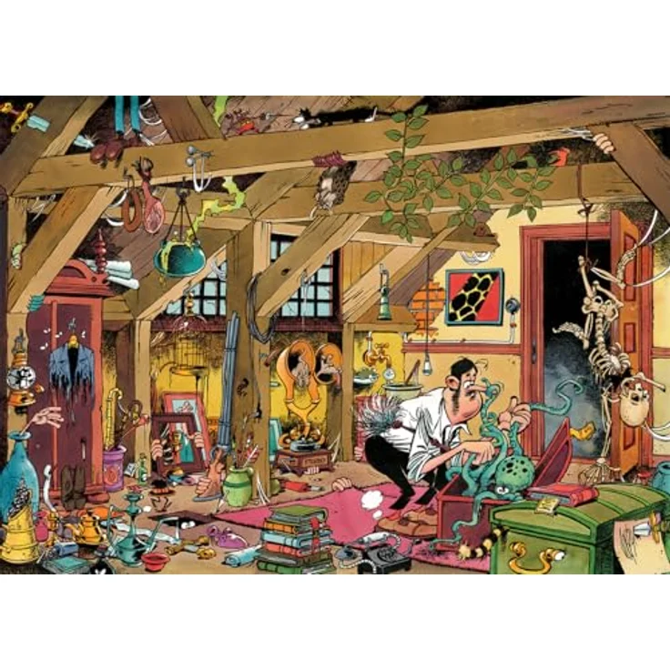 Jan van Haasteren - Oldtimer - Der Junggeselle - 1000 Teile Puzzle für Erwachsene, umweltfreundlich aus 100% recyceltem Karton – Bild 2