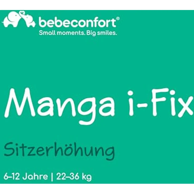 Bebeconfort Manga I-Fix, Kindersitzerhöhung mit ISOFIX, i-Size konform für Kinder von 6 bis 12 Jahren – Bild 2