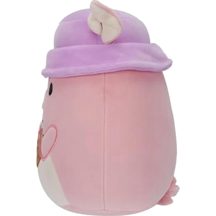 Squishmallows SQCR05382 - Peter das rosa Schwein mit Fischerhut 19 cm, offizielles Jazwares Plüsch, superweiches Kuscheltier – Bild 3