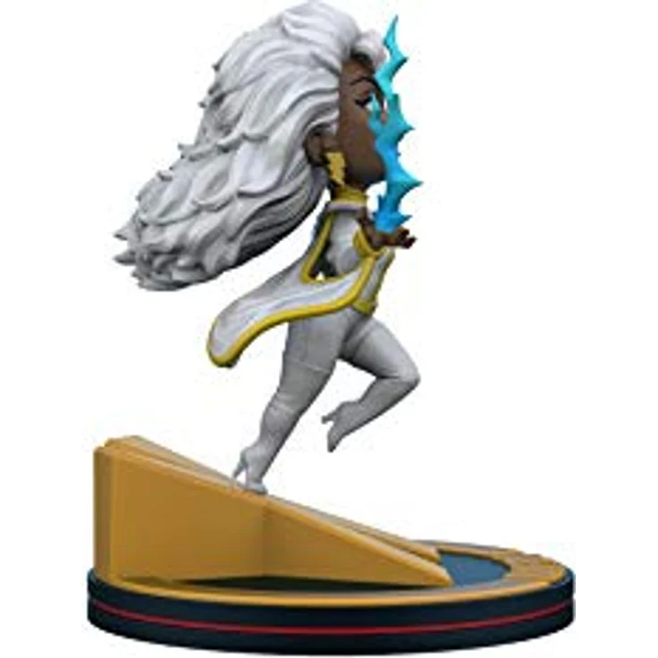 Quantum Mechanix X-Men Storm Q-Fig Diorama Figur, detailreiche Sammelfigur aus PVC, 10 cm, mehrfarbig – Bild 3