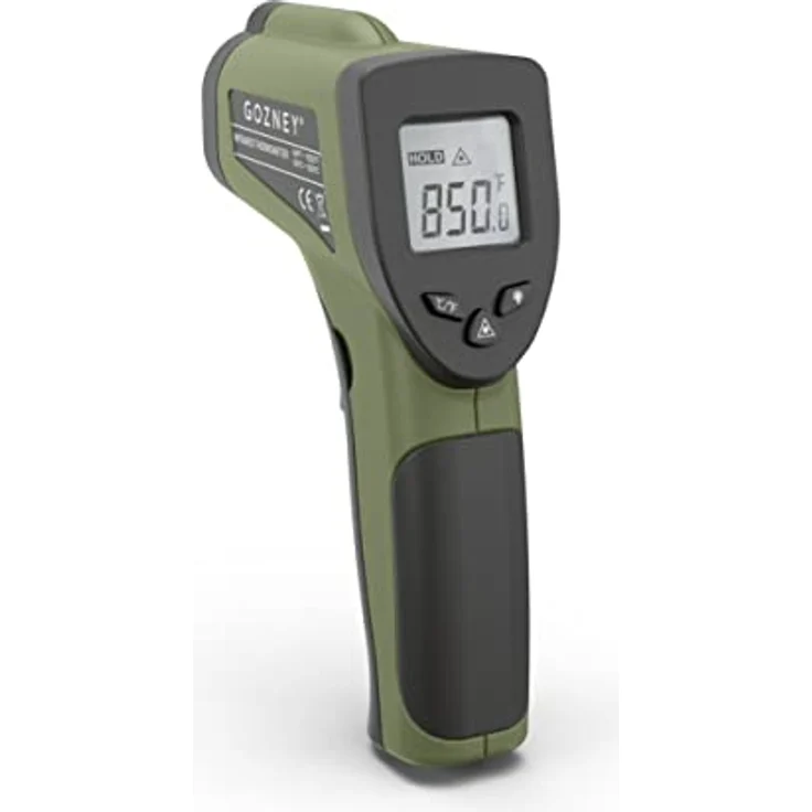 GOZNEY° Infrarot-Thermometer für Pizzaöfen, präzise Temperaturmessung von -50°C bis 550°C, mit LED-Hintergrundbeleuchtung und integriertem Laser – Bild 2