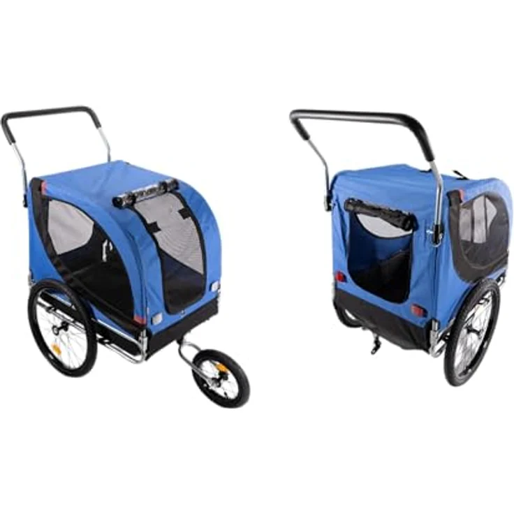 Sena Fahrradhundeanhänger Boxer 3in1 Funktion bis 40kg, blau – Bild 2