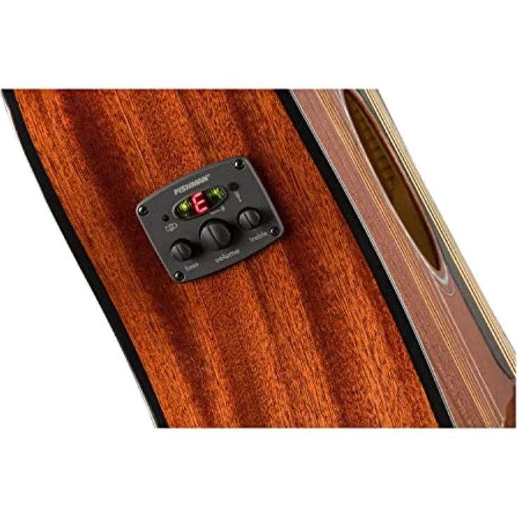 Fender Classic Design CD-60SCE, elektrisch-akoestische Westerngitarre aus Mahagoni mit eingebautem Tuner, braun – Bild 2