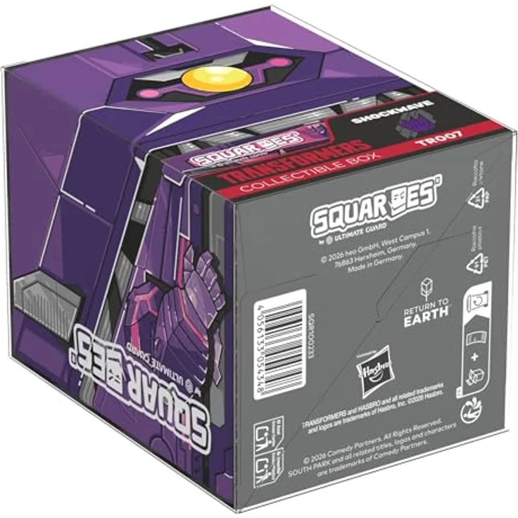 Squaroes SQR100233 - Squaroes Squaroe Transformers TR007 - Shockwave - Deckbox für bis zu 100 Karten, umweltfreundlich, robust und vollflächig bedruckt – Bild 12