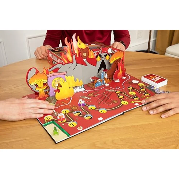 Exploding Kittens Exploding Kittens: Das Brettspiel, interaktives Partyspiel für 2-6 Spieler, ab 7 Jahren, 20 Minuten, Deutsch – Bild 2