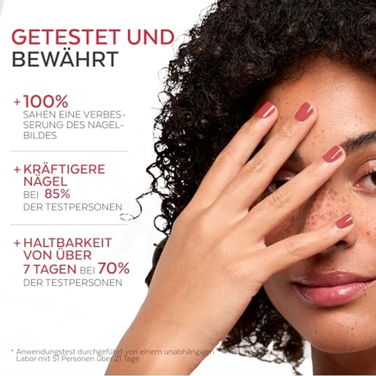 PODERM Vernis Color Care 273 Rouge Corail, 8 ml, Wirkstoffhaltiger Nagellack mit Teebaumöl zur Nagelpflege und Farbkorrektur – Bild 3