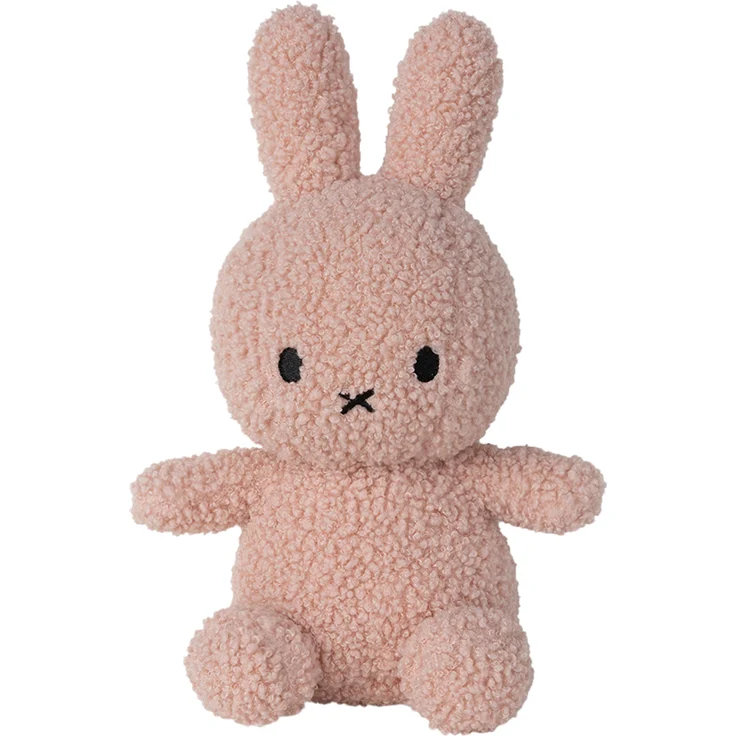 Miffy Sitting Tiny Teddy, Kuscheltier aus 100% recyceltem Polyester, 23 cm, pink