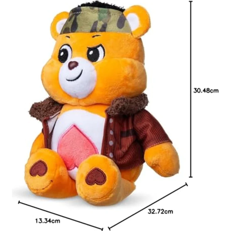 Troetelbeertjes Care Bears Plüsch Tenderheart Bear 22cm, Limited Edition mit detailliertem Belly Badge-Design, weich und kuschelig – Bild 9