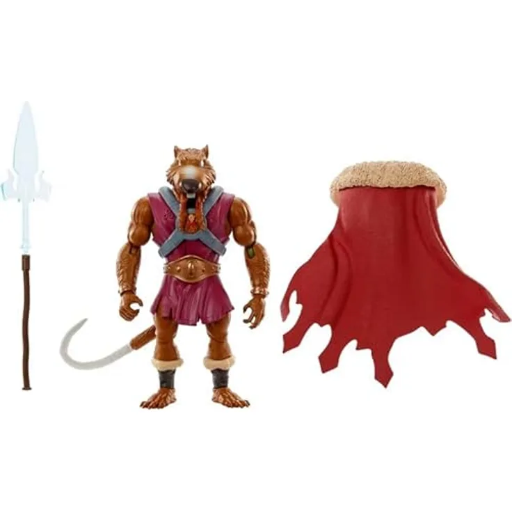 Mattel Die Herren Des Universums Turtles of Grayskull Splinter-Skull Actionfigur, 14 cm, rot