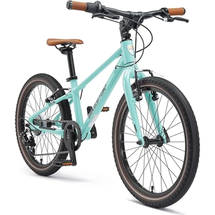 BIKESTAR Leichtgewicht 8 kg Kinder Fahrrad Aluminium ab 6 Jahre | 20 Zoll 7 Gang Shimano | Mint – Bild 1