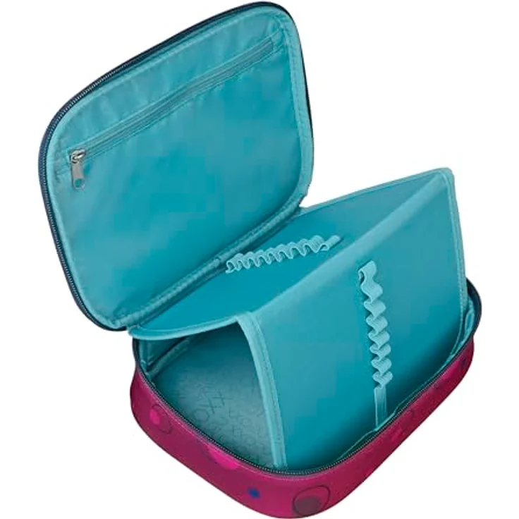 neoxx Schlamperbox Dunk Bubble me Around aus recycelten PET-Flaschen Platz für EIN Geodreieck Stifte Flap mit 26 Stifteschlaufen ca. 23,5 x 17 x 6,5 cm für Mädchen – Bild 4