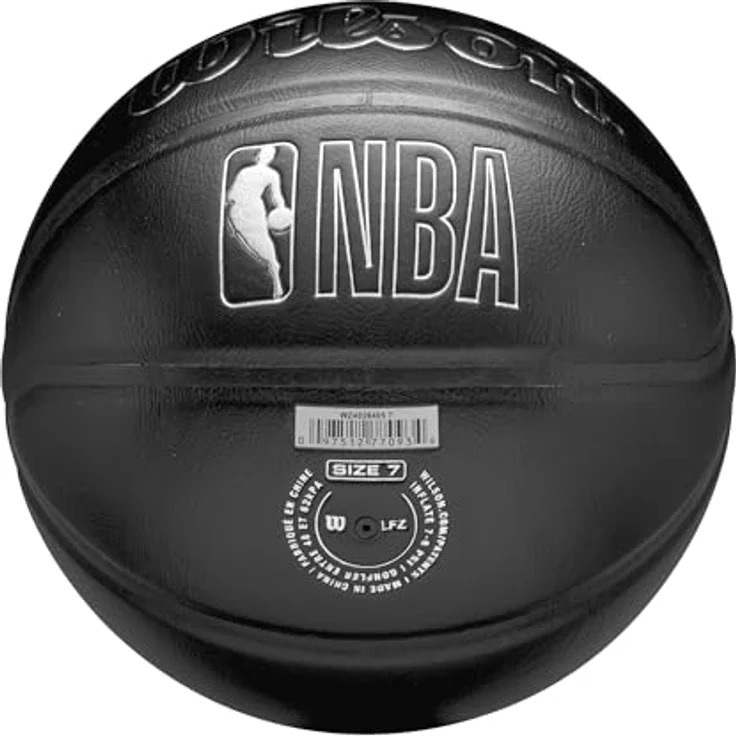 Wilson Chicago Bulls NBA Basketball, Lederverbundstoff, gesticktes Mannschaftswappen, Indoor-Basketball – Bild 6