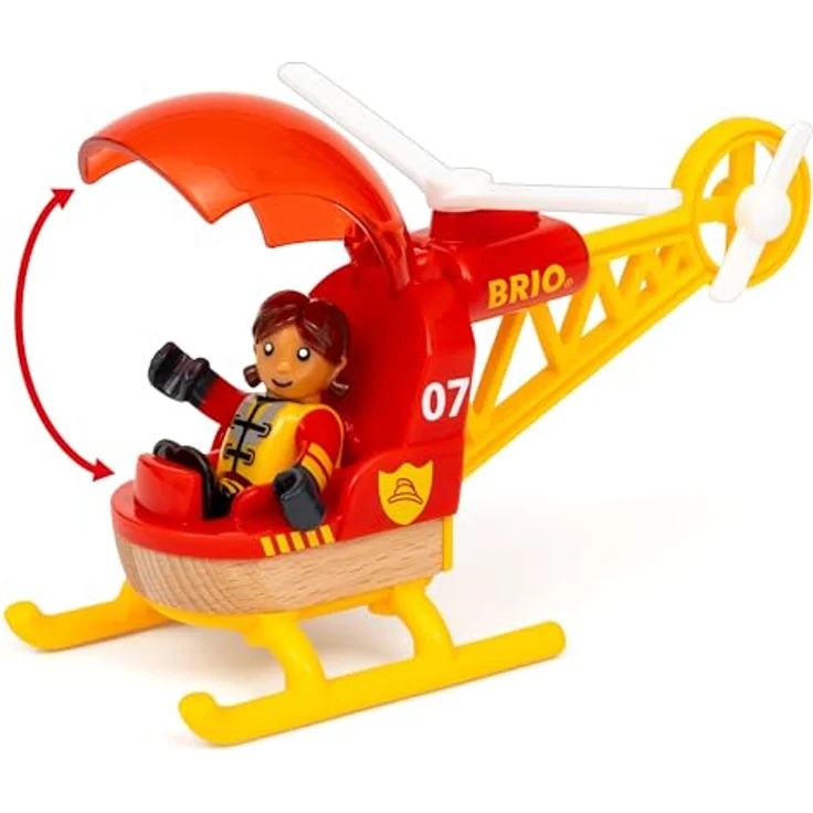Brio 63611400 Schienenpaket Berg und Tal, 63-teiliges Spiralenset mit modularen Schienen und Stützen, inkl. Lok und Zubehör – Bild 11