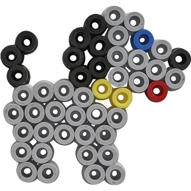 Hama Bügelperlen Eimer mit 3000 Maxi-Bügelperlen & 4 Stiftplatten, Mix-Farbe, für Kinder ab 3 Jahren geeignet – Bild 4