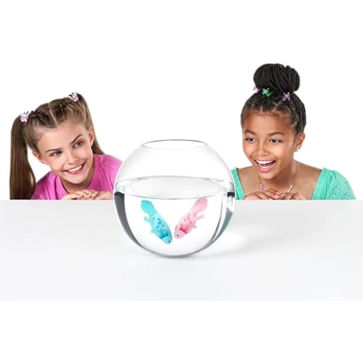 Pets Alive Swimming Axolotls von ZURU, 2er Pack elektronisches Badespielzeug, schwimmt in 5 Richtungen, Farbvariationen Pink und Türkis, Energiesparmodus – Bild 5