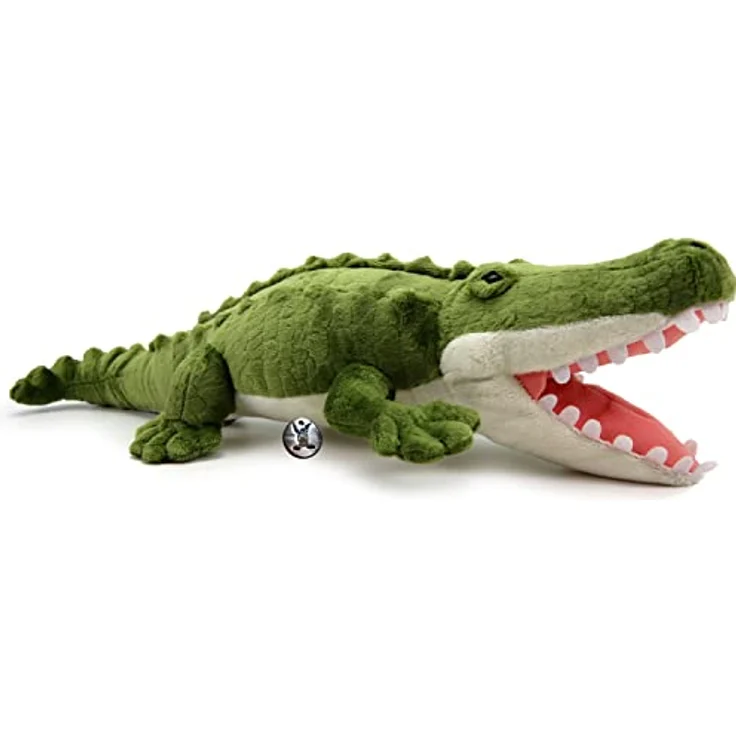 Kuscheltiere.biz Krokodil Kuscheltier Alligator 48 cm Plüschtier Reptilien Echse TAMINO, realistisches Design, waschbar bei 30°C, Markenqualität, grün – Bild 3
