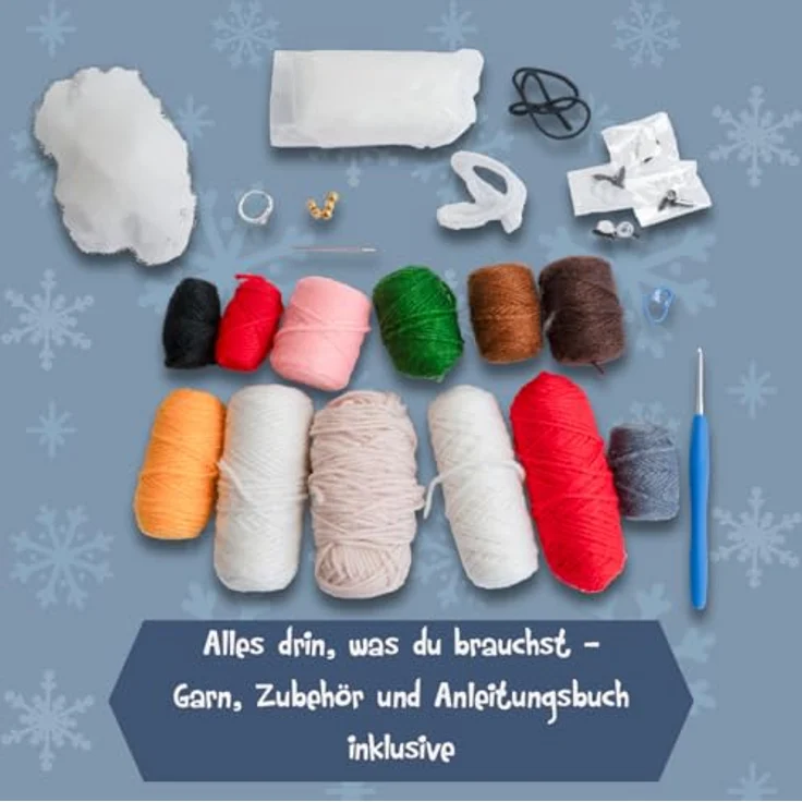 Frech Adventskalender "In der Weihnachtshäklerei", mit Material und Anleitungsbuch für 24 Häkelprojekte – Bild 7