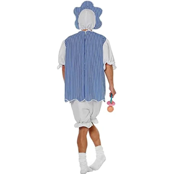 Wilbers Herren-Kostüm Baby Boy, blau mit Mütze, Größe 58 - 60, für humorvolle Anlässe – Bild 5