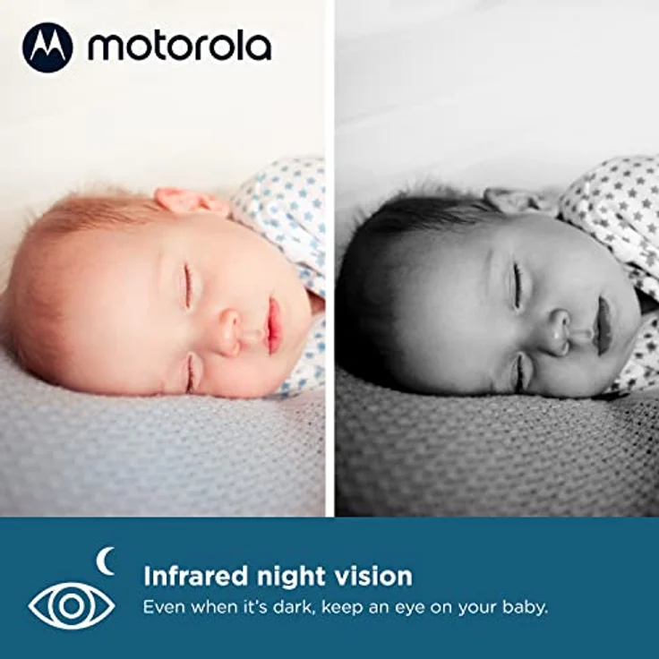 Motorola Babyphone VM50G 5" – Nachtsicht – Temperaturmesser – Kamera – 2000 mAh Akku – Fernschwenken, neigen und Digitalzoom – Bild 5