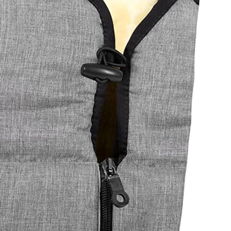 WERNER CHRIST BABY, Kinderwagen-Fußsack CORTINA – Thermo Winterfußsack (Kinder ab 6 - bis 36 Monate), mit herausnehmbarer Lammfelleinlage, medizinisches Fell, in Grigio (grau-meliert) – Bild 3