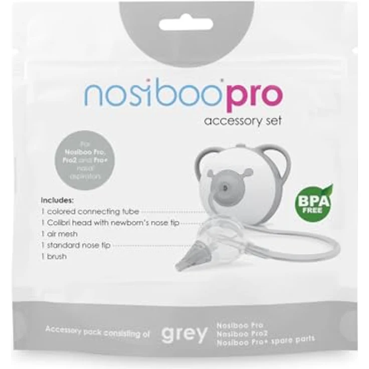 Nosiboo Pro Accessory Set, Zubehörset für Nasensauger mit Colibri-Kopf, Saugspitzen und Filter – Bild 1